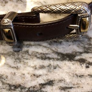 Brighton Brown Leather Two Tone Belt M/L